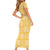 Yellow Palaka Quilt Hawaii Family Matching Short Sleeve Bodycon Dress and Hawaiian Shirt Traditional Hawaii-plaid Pattern - Polynesian Pride