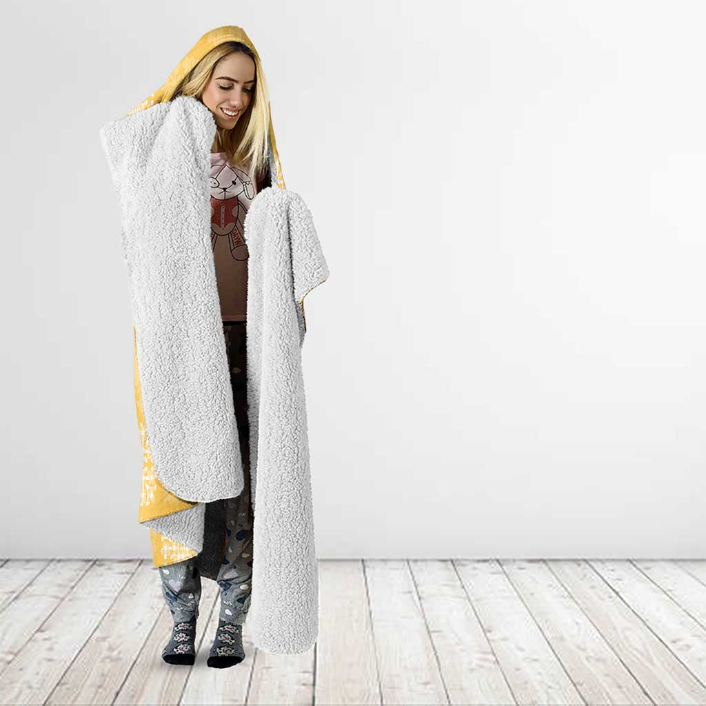 Yellow Palaka Quilt Hawaii Hooded Blanket Traditional Hawaii-plaid Pattern - Polynesian Pride