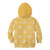 Yellow Palaka Quilt Hawaii Kid Hoodie Traditional Hawaii-plaid Pattern - Polynesian Pride