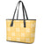 Yellow Palaka Quilt Hawaii Leather Tote Bag Traditional Hawaii-plaid Pattern - Polynesian Pride