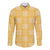 Yellow Palaka Quilt Hawaii Long Sleeve Button Shirt Traditional Hawaii-plaid Pattern - Polynesian Pride
