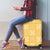 Yellow Palaka Quilt Hawaii Luggage Cover Traditional Hawaii-plaid Pattern - Polynesian Pride