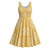 Yellow Palaka Quilt Hawaii Midi Dress Traditional Hawaii-plaid Pattern - Polynesian Pride