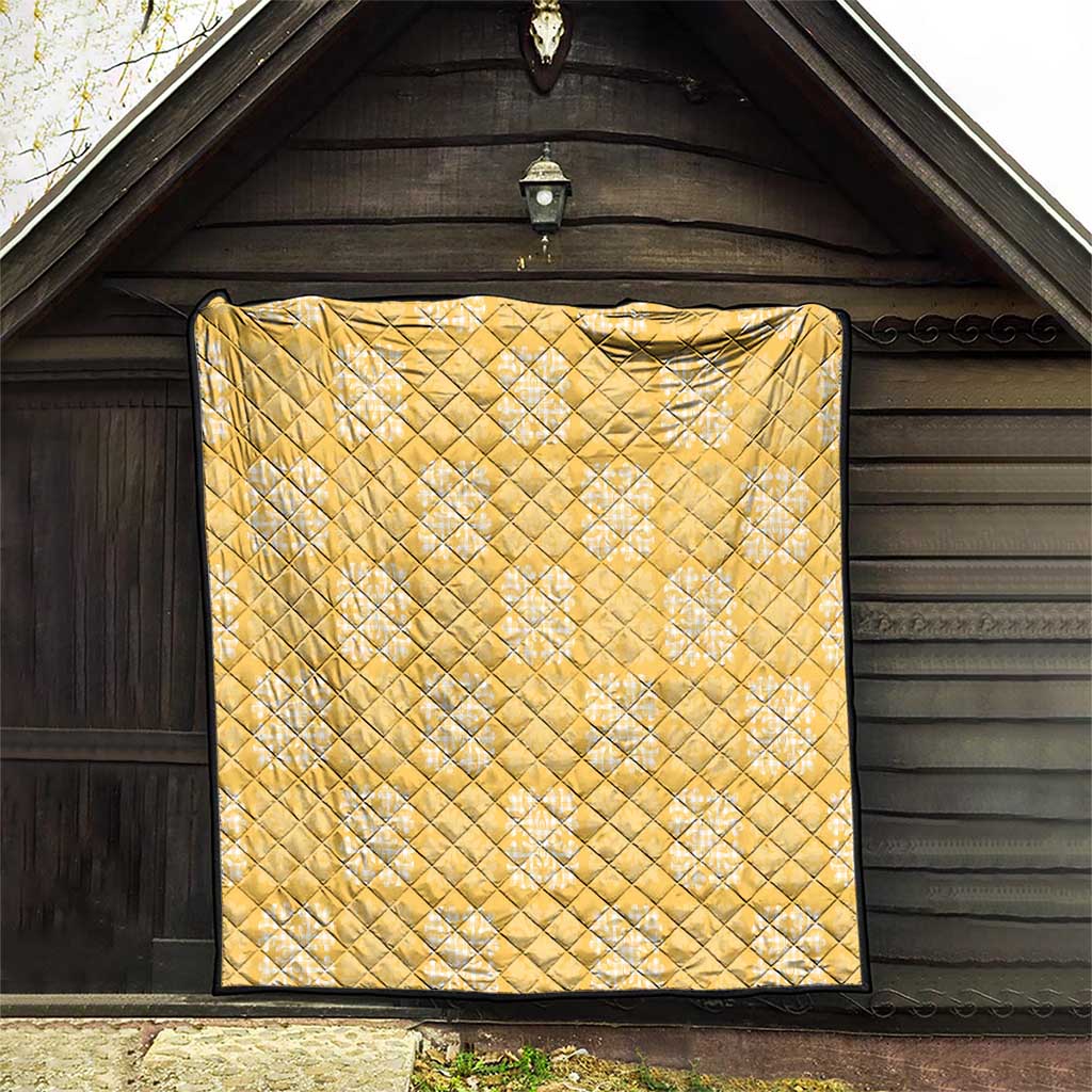 Yellow Palaka Quilt Hawaii Quilt Traditional Hawaii-plaid Pattern - Polynesian Pride