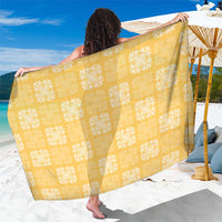 Yellow Palaka Quilt Hawaii Sarong Traditional Hawaii-plaid Pattern - Polynesian Pride