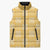 Yellow Palaka Quilt Hawaii Sleeveless Puffer Jacket Traditional Hawaii-plaid Pattern - Polynesian Pride