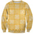 Yellow Palaka Quilt Hawaii Sweatshirt Traditional Hawaii-plaid Pattern - Polynesian Pride