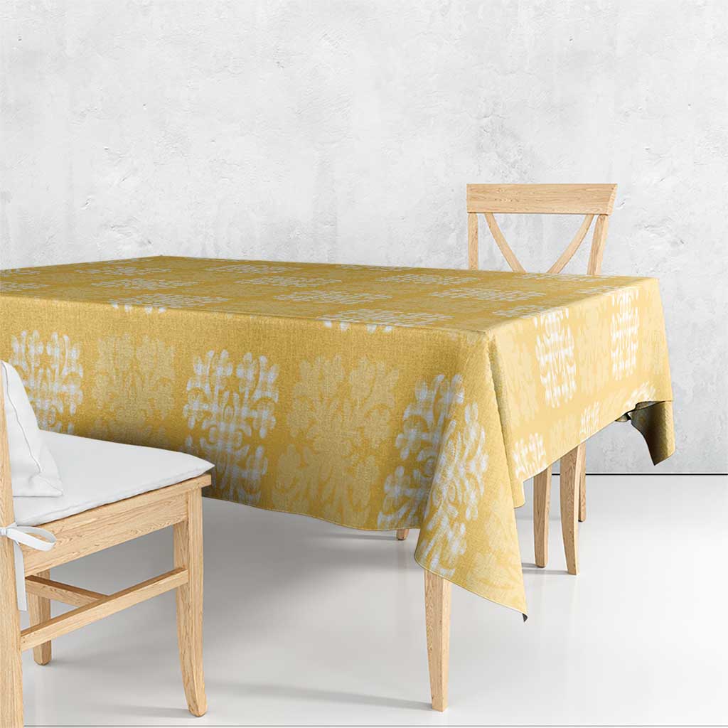 Yellow Palaka Quilt Hawaii Tablecloth Traditional Hawaii-plaid Pattern - Polynesian Pride
