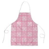 Pink Palaka Quilt Hawaii Apron Traditional Hawaii-plaid Pattern - Polynesian Pride