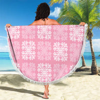 Pink Palaka Quilt Hawaii Beach Blanket Traditional Hawaii-plaid Pattern - Polynesian Pride
