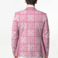 Pink Palaka Quilt Hawaii Blazer Traditional Hawaii-plaid Pattern - Polynesian Pride