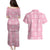 Pink Palaka Quilt Hawaii Couples Matching Puletasi and Hawaiian Shirt Traditional Hawaii-plaid Pattern - Polynesian Pride