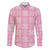 Pink Palaka Quilt Hawaii Family Matching Off The Shoulder Long Sleeve Dress and Hawaiian Shirt Traditional Hawaii-plaid Pattern - Polynesian Pride