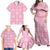 Pink Palaka Quilt Hawaii Family Matching Off Shoulder Maxi Dress and Hawaiian Shirt Traditional Hawaii-plaid Pattern - Polynesian Pride