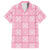 Pink Palaka Quilt Hawaii Family Matching Short Sleeve Bodycon Dress and Hawaiian Shirt Traditional Hawaii-plaid Pattern - Polynesian Pride
