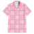 Pink Palaka Quilt Hawaii Family Matching Summer Maxi Dress and Hawaiian Shirt Traditional Hawaii-plaid Pattern - Polynesian Pride