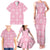 Pink Palaka Quilt Hawaii Family Matching Tank Maxi Dress and Hawaiian Shirt Traditional Hawaii-plaid Pattern - Polynesian Pride