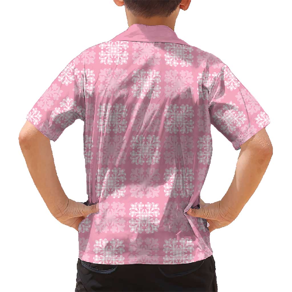 Pink Palaka Quilt Hawaii Hawaiian Shirt Traditional Hawaii-plaid Pattern - Polynesian Pride