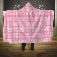Pink Palaka Quilt Hawaii Hooded Blanket Traditional Hawaii-plaid Pattern - Polynesian Pride