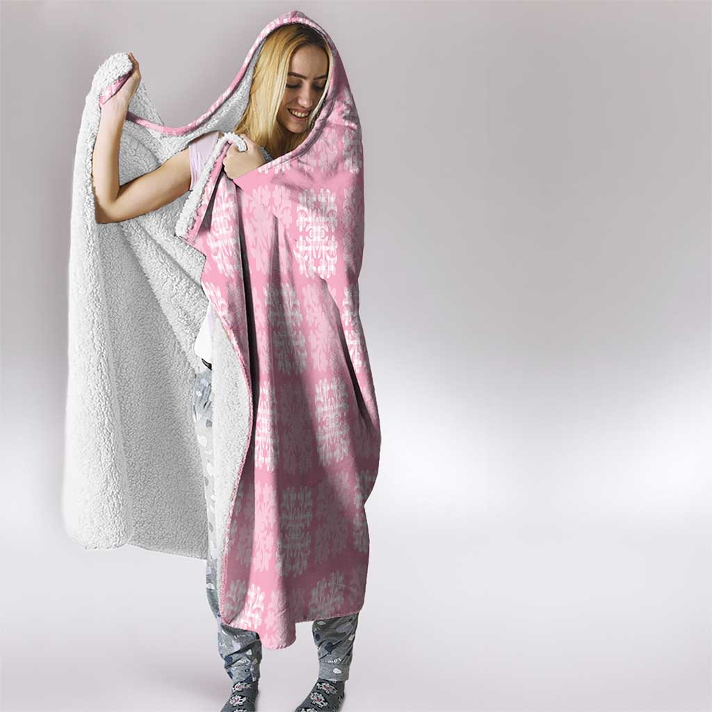 Pink Palaka Quilt Hawaii Hooded Blanket Traditional Hawaii-plaid Pattern - Polynesian Pride