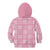 Pink Palaka Quilt Hawaii Kid Hoodie Traditional Hawaii-plaid Pattern - Polynesian Pride