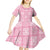 Pink Palaka Quilt Hawaii Kid Short Sleeve Dress Traditional Hawaii-plaid Pattern - Polynesian Pride