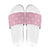 Pink Palaka Quilt Hawaii Slide Sandals Traditional Hawaii-plaid Pattern - Polynesian Pride