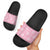 Pink Palaka Quilt Hawaii Slide Sandals Traditional Hawaii-plaid Pattern - Polynesian Pride