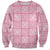 Pink Palaka Quilt Hawaii Sweatshirt Traditional Hawaii-plaid Pattern - Polynesian Pride