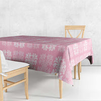 Pink Palaka Quilt Hawaii Tablecloth Traditional Hawaii-plaid Pattern - Polynesian Pride