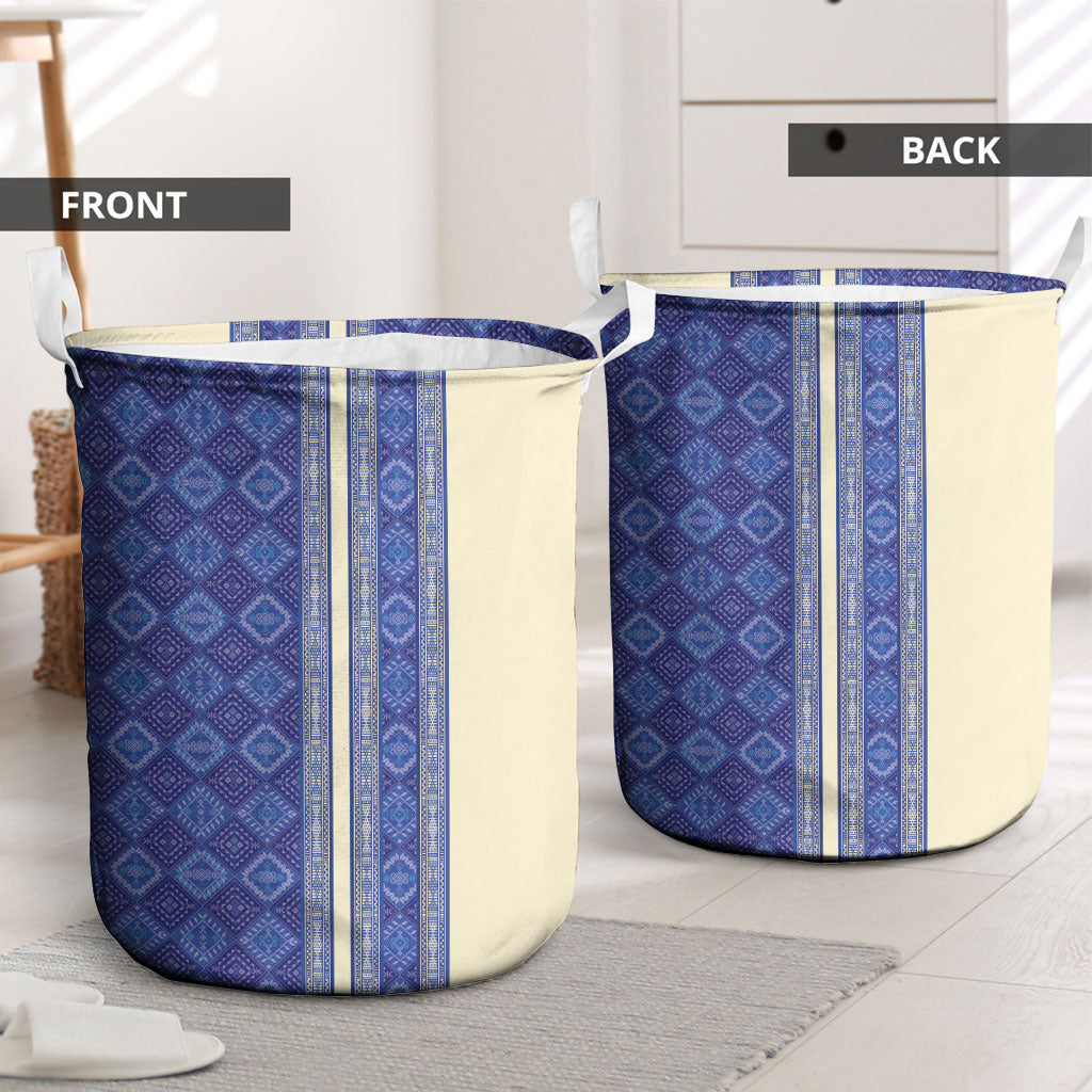 Mabuhay Philippines Festival Laundry Basket Yakan Modern Filipiniana Inspired