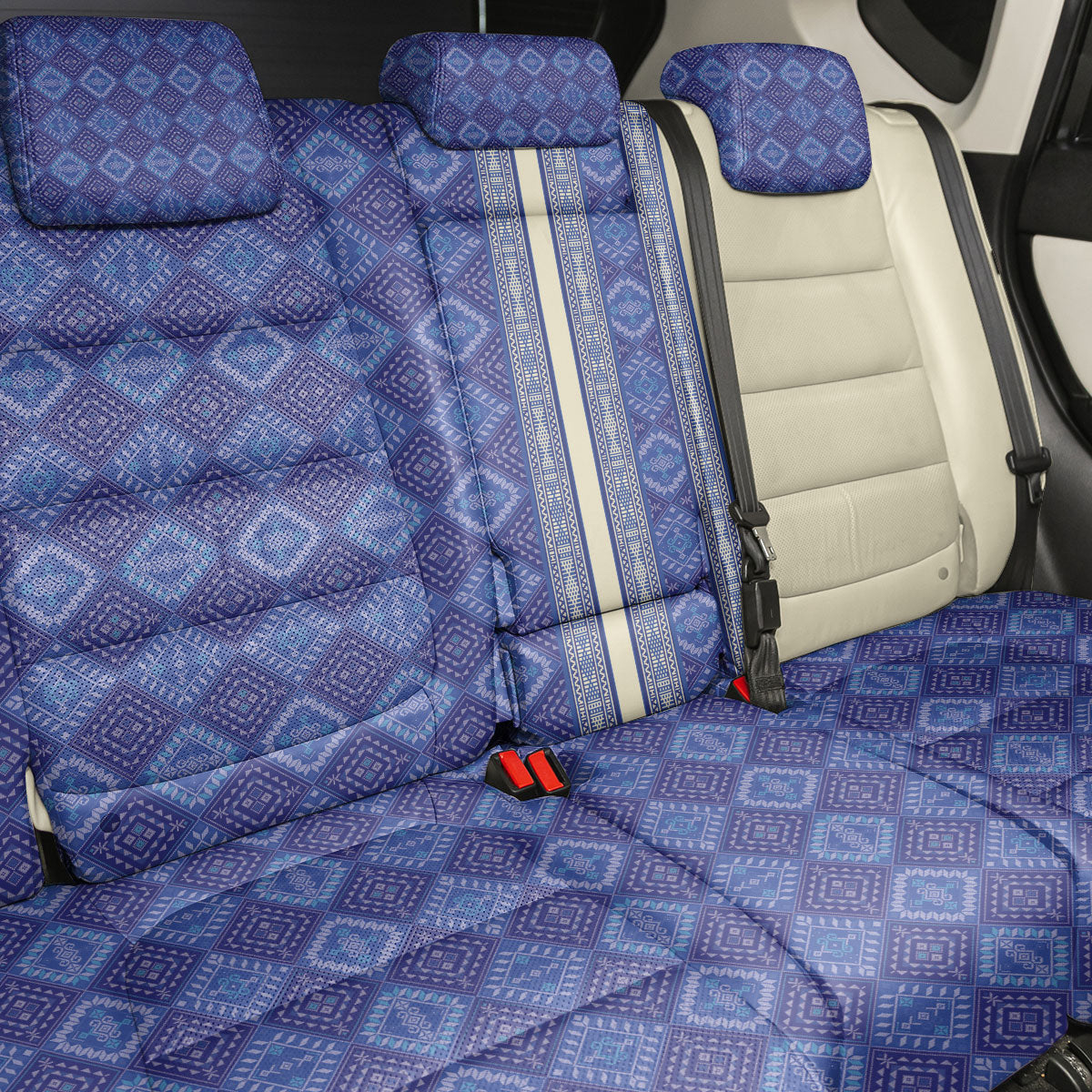 Mabuhay Philippines Festival Back Car Seat Cover Yakan Modern Filipiniana Inspired
