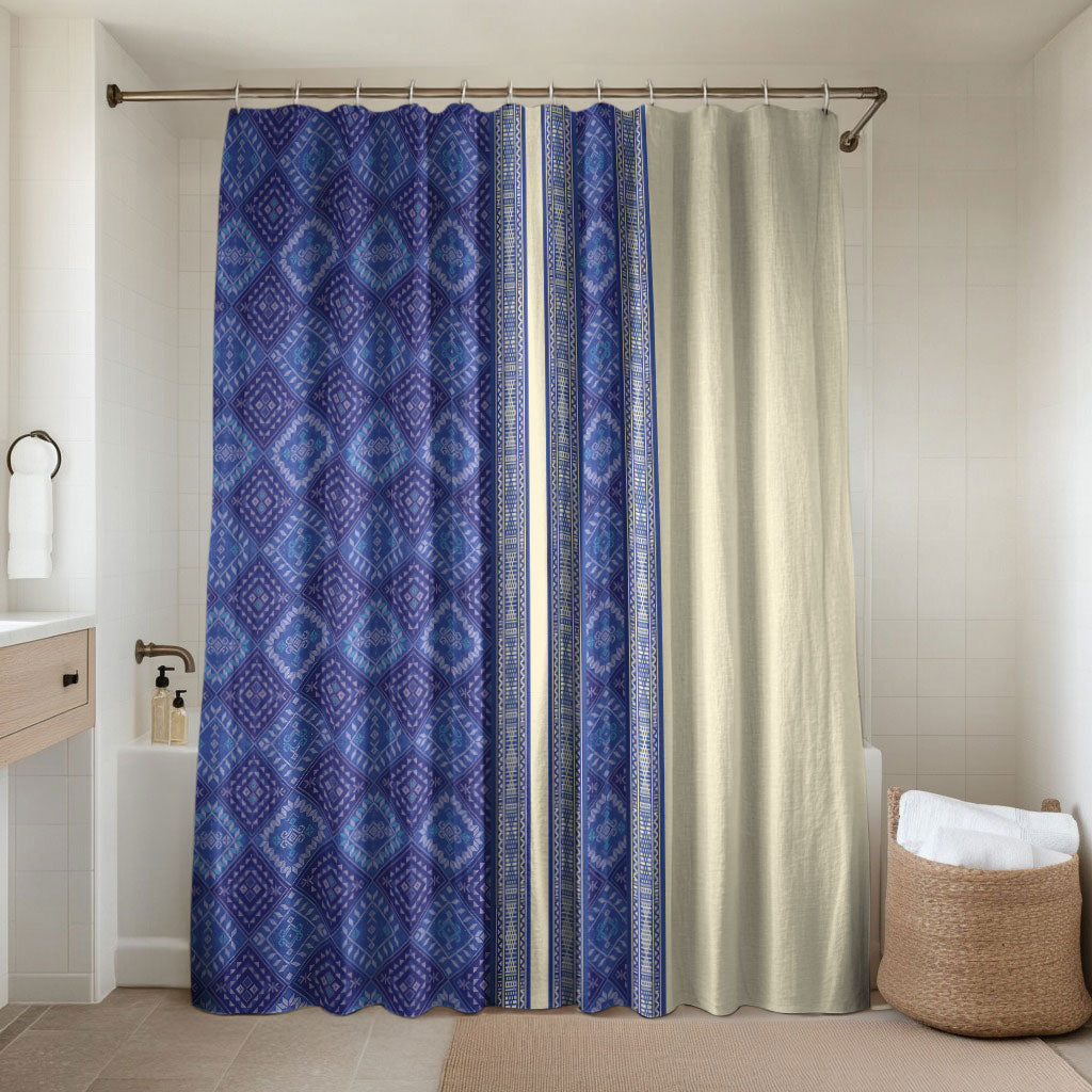 Mabuhay Philippines Festival Bathroom Set Yakan Modern Filipiniana Inspired