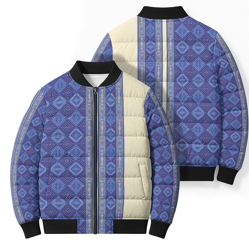 Mabuhay Philippines Festival Bomber Puffer Jacket Yakan Modern Filipiniana Inspired