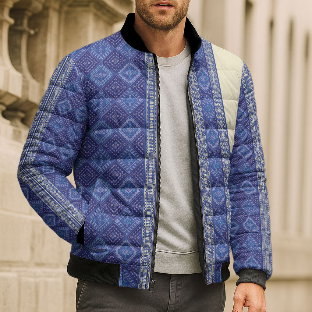Mabuhay Philippines Festival Bomber Puffer Jacket Yakan Modern Filipiniana Inspired