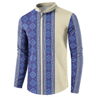 Mabuhay Philippines Festival Button Sweatshirt Yakan Modern Filipiniana Inspired