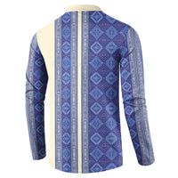 Mabuhay Philippines Festival Button Sweatshirt Yakan Modern Filipiniana Inspired