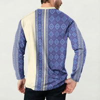 Mabuhay Philippines Festival Button Sweatshirt Yakan Modern Filipiniana Inspired