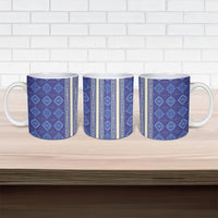 Mabuhay Philippines Festival Ceramic Mug Yakan Modern Filipiniana Inspired