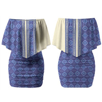 Mabuhay Philippines Festival Couples Matching Off Shoulder Short Dress and Hawaiian Shirt Yakan Modern Filipiniana Inspired