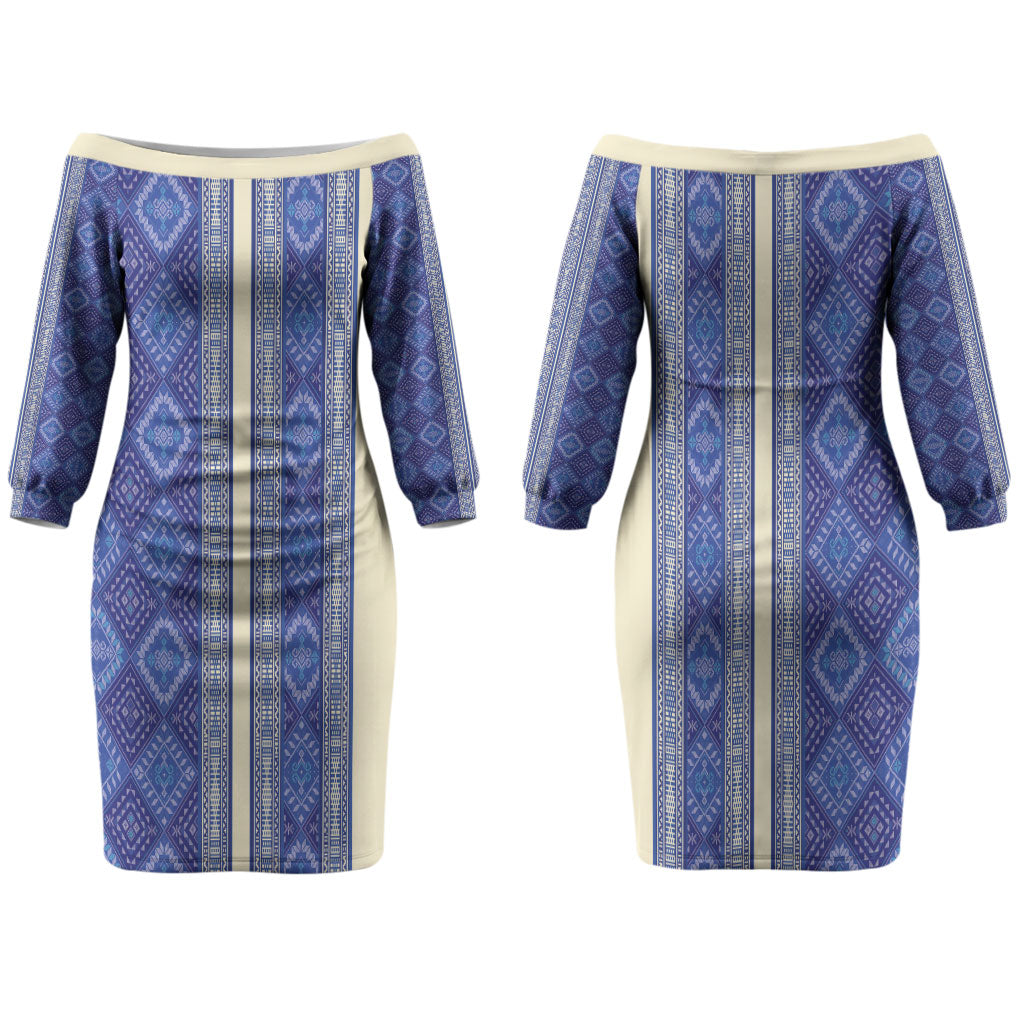 Mabuhay Philippines Festival Couples Matching Off The Shoulder Long Sleeve Dress and Hawaiian Shirt Yakan Modern Filipiniana Inspired