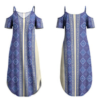 Mabuhay Philippines Festival Couples Matching Summer Maxi Dress and Hawaiian Shirt Yakan Modern Filipiniana Inspired