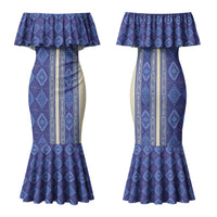 Mabuhay Philippines Festival Family Matching Mermaid Dress and Hawaiian Shirt Yakan Modern Filipiniana Inspired