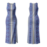 Mabuhay Philippines Festival Family Matching Tank Maxi Dress and Hawaiian Shirt Yakan Modern Filipiniana Inspired