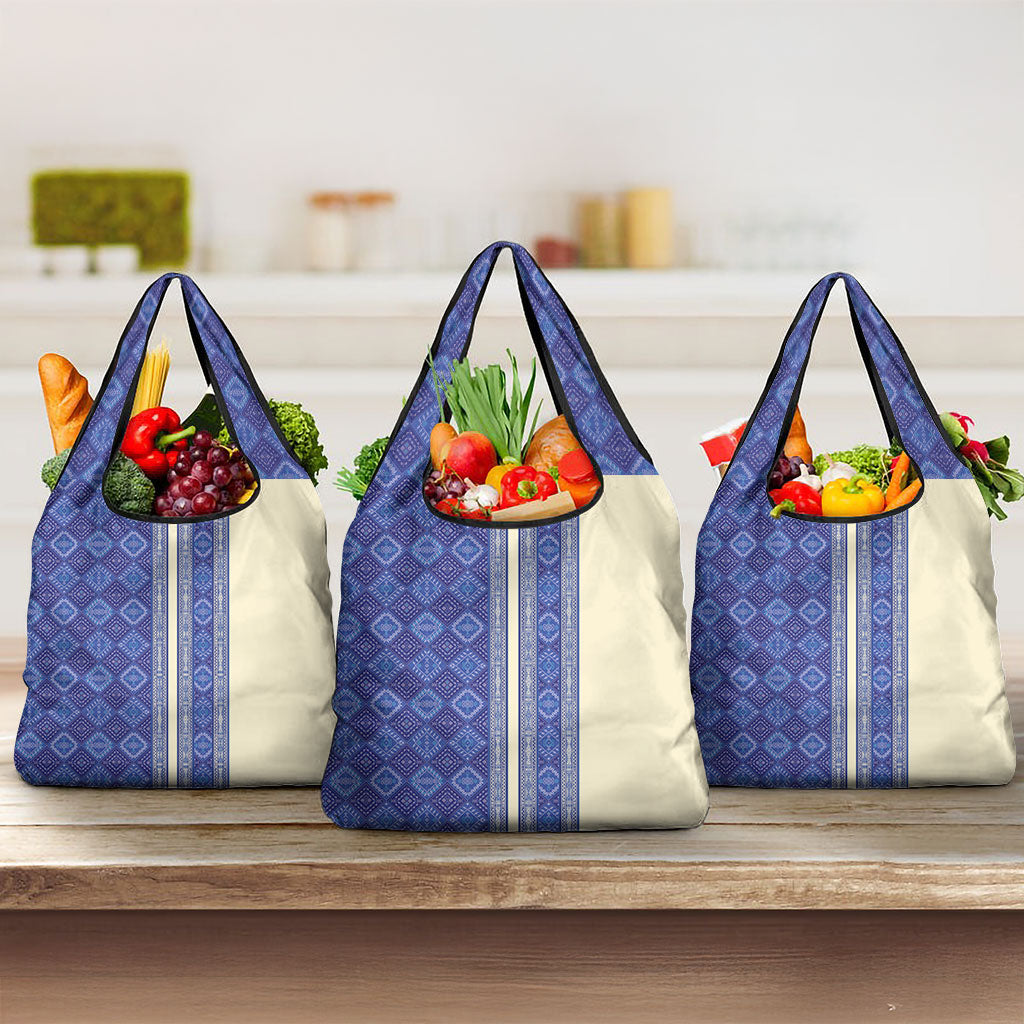 Mabuhay Philippines Festival Grocery Bag Yakan Modern Filipiniana Inspired
