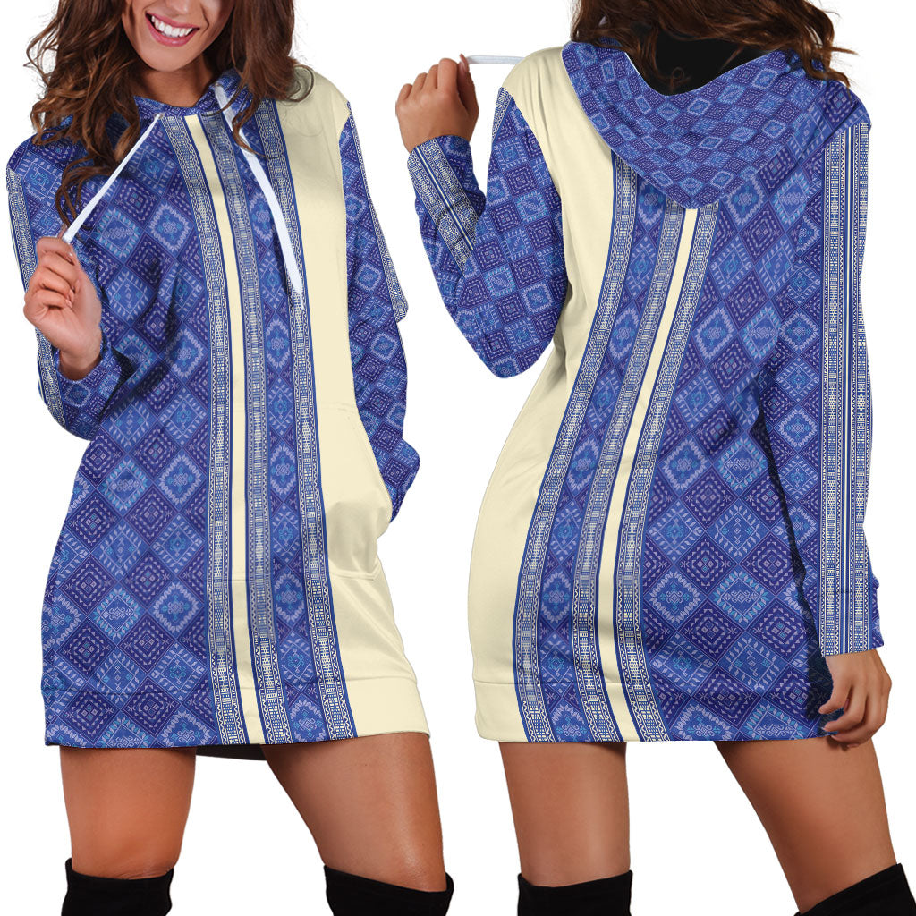 Mabuhay Philippines Festival Hoodie Dress Yakan Modern Filipiniana Inspired