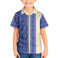 Mabuhay Philippines Festival Kid Hawaiian Shirt Yakan Modern Filipiniana Inspired