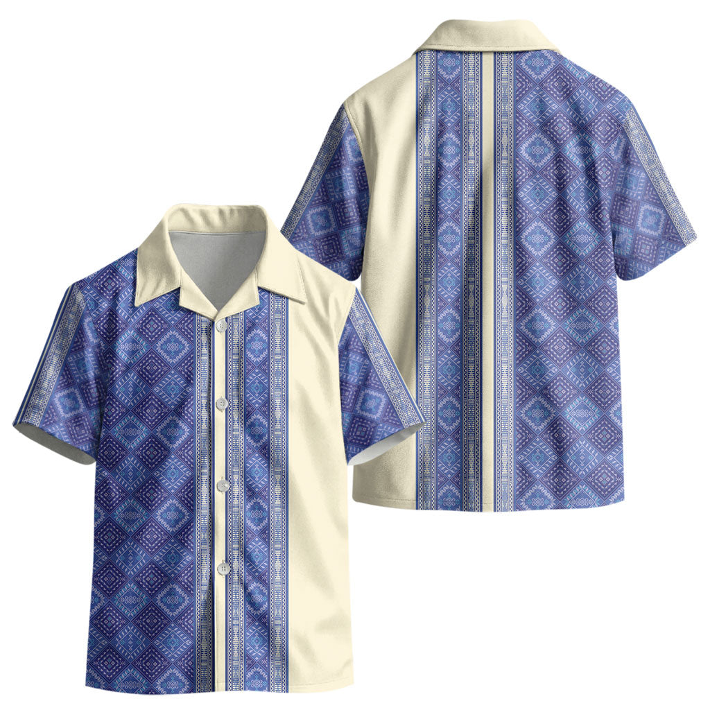 Mabuhay Philippines Festival Kid Hawaiian Shirt Yakan Modern Filipiniana Inspired