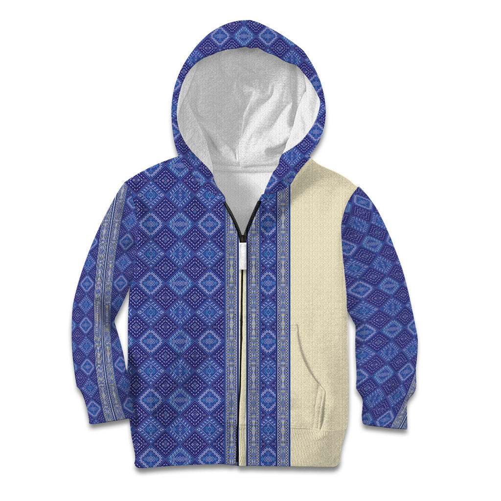 Mabuhay Philippines Festival Kid Hoodie Yakan Modern Filipiniana Inspired