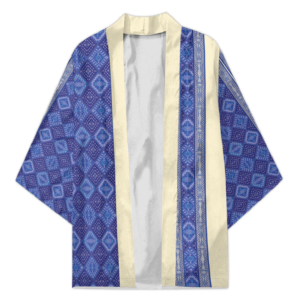 Mabuhay Philippines Festival Kimono Yakan Modern Filipiniana Inspired LT14 Unisex Blue - Polynesian Pride